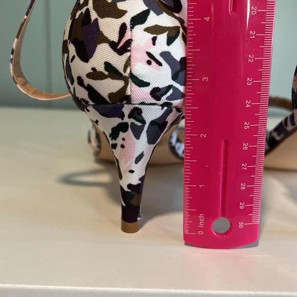 Ashley Stewart Tia 3-Strap Floral Ankle Strap Heels. Size 11 W. - Picture 5 of 12